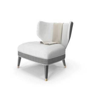 Vintage velvet armchair